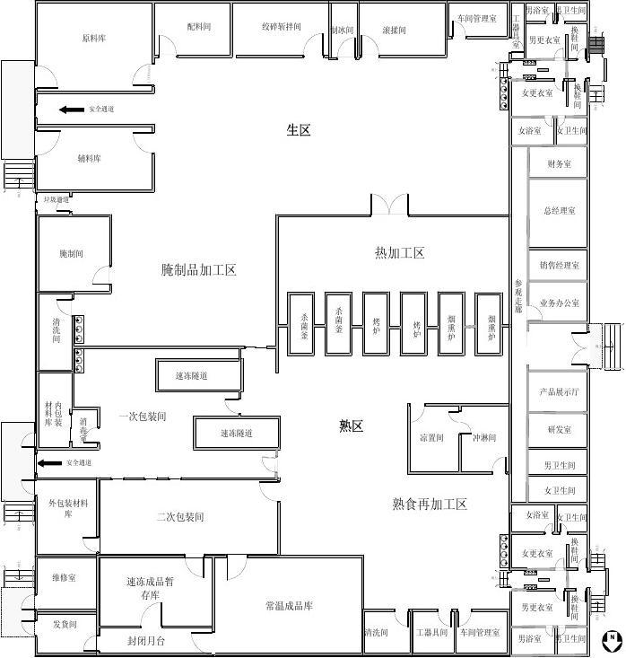 食品加工車間的內(nèi)部結(jié)構(gòu) 食品加工車間的內(nèi)部結(jié)構(gòu)
